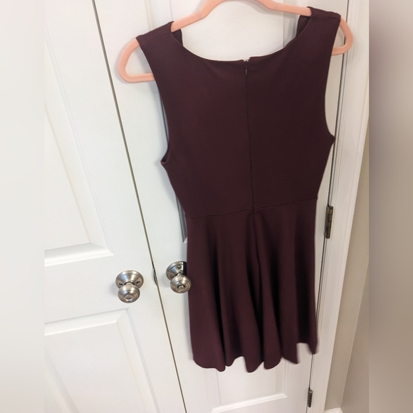 Altar's State Burgundy A-line Dress - Picture 5 of 5